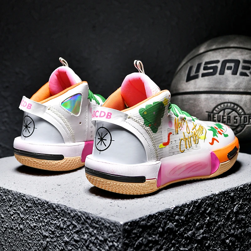 New Brand Basketball Shoes Men Kids Mesh Basket Boots Women Trendy Designer Sneakers Outdoor Sports Training Shoes Male Footwear