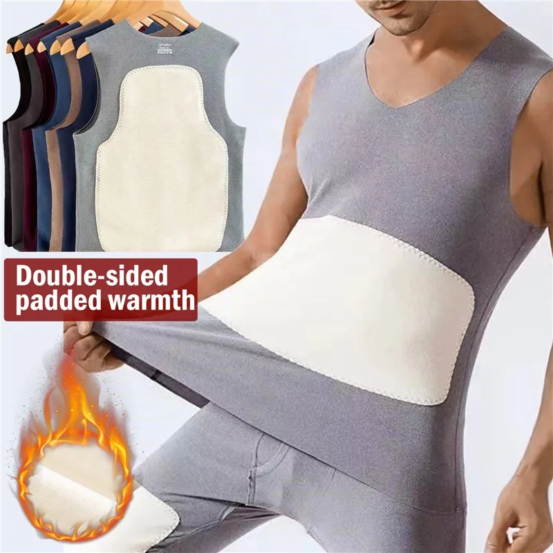 

Thermal Underwear Plus Size Vest Thermo Lingerie Men Winter Clothing Warm Top Inner Wear Thermal Shirt Undershirt Intimate 4xl