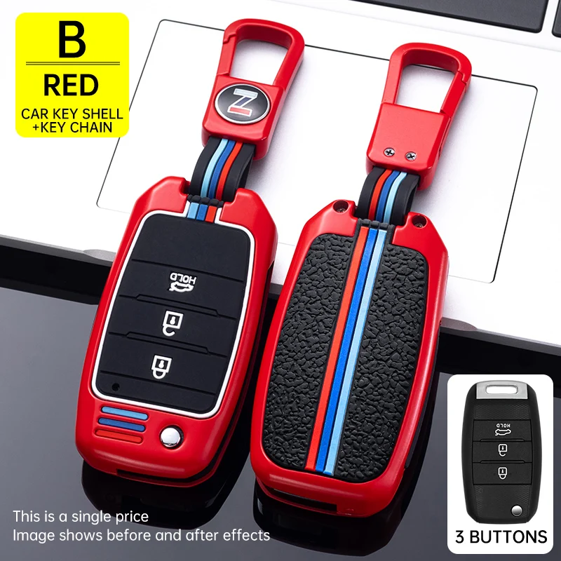

Чехол для автомобильного ключа из цинкового сплава для Kia Rio QL Sportage Ceed Cerato Sorento K2 K3 K4 K5 чехол для пульта дистанционного управления защитный че...