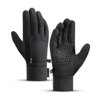 winter waterproof thermal fleece men women cycling gloves full finger warm touch screen outdoor sports ski riding bike gloves