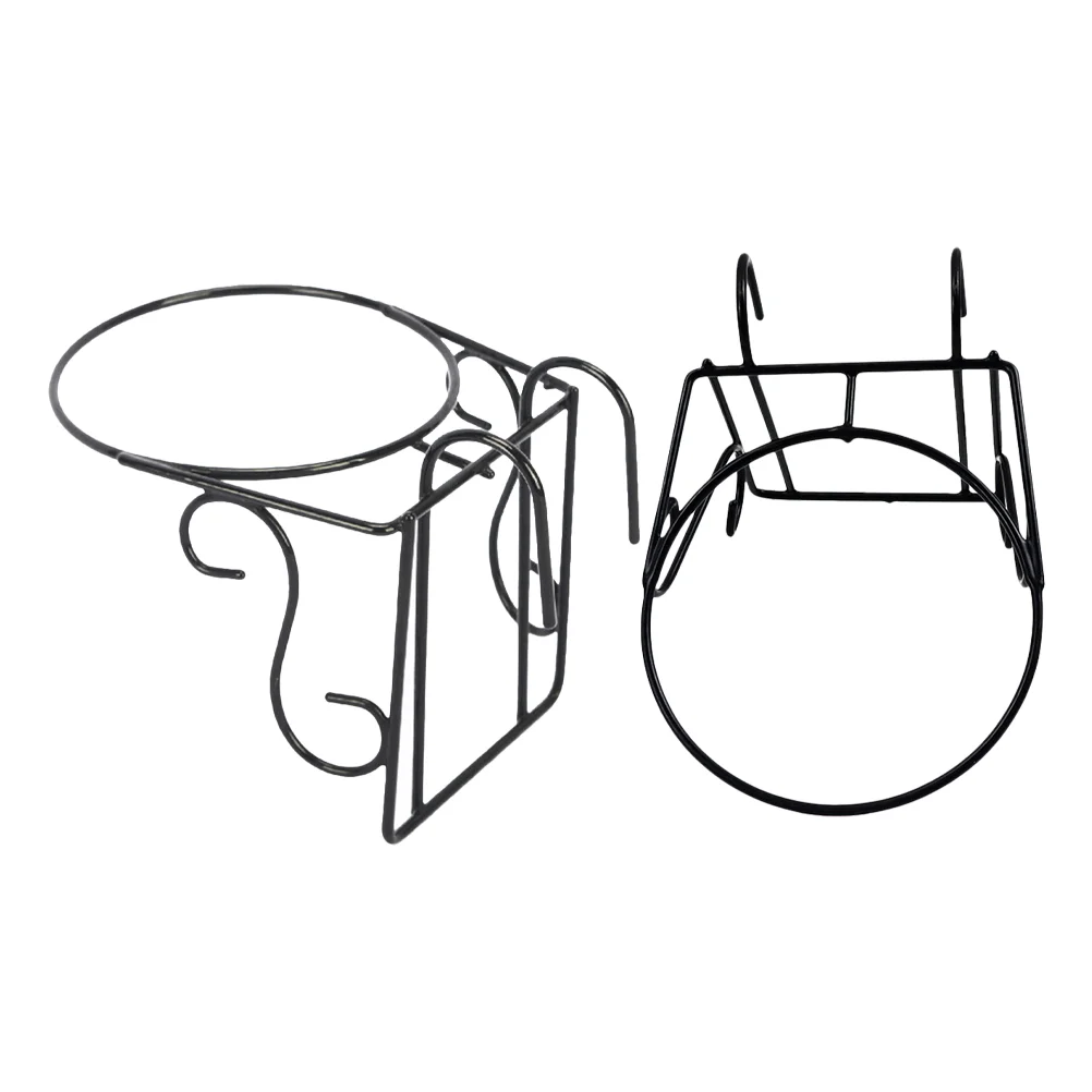 

Hanging Holder Stand Planter Railing Pot Balcony Flower Planters Fence Baskets Black Hanger Rack Over Wall Potted Iron Flowerpot