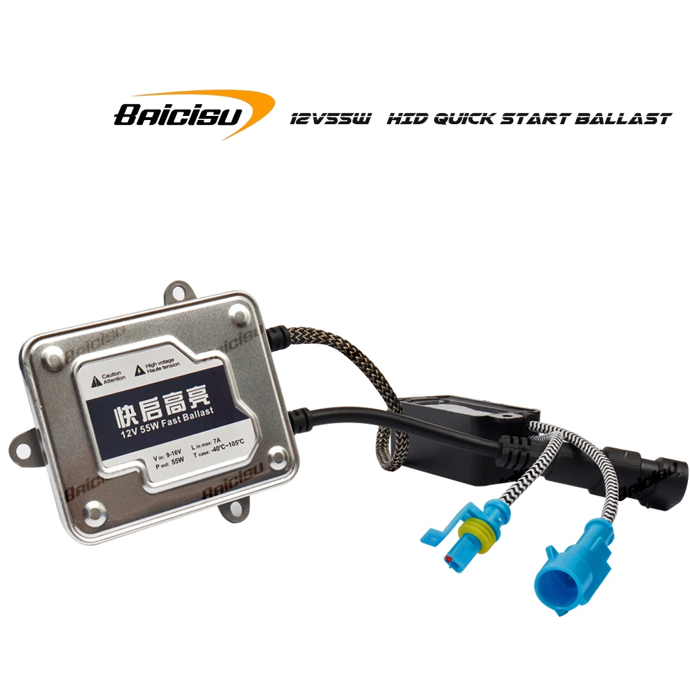 BAICISU 55W 12V H4 Биксеноновая лампа Автомобильная фара H1 H7 H11 9005 9006 4300k 6000k 8000k HID Тонкий балласт Ксеноновые фары Комплект (art.: 3920d1dfee962) - 3920d1dfee962