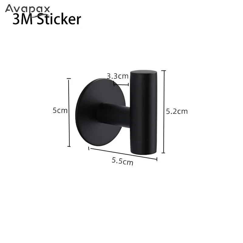 Золотистый крючок для халата Avapax настенный из нержавеющей стали подвесные