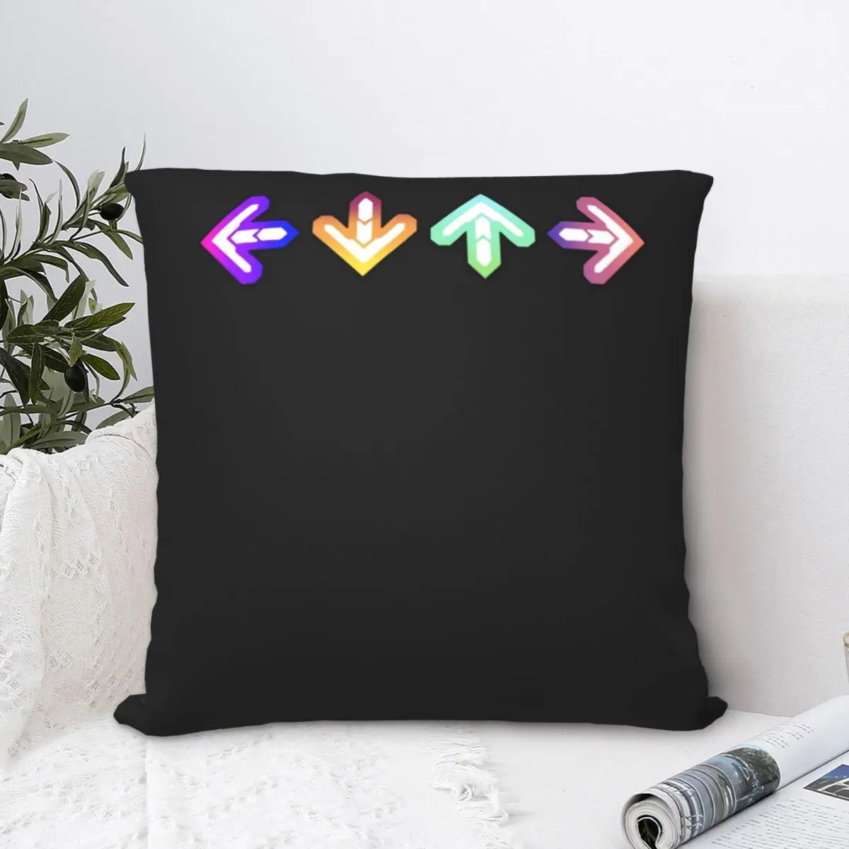 Ddr Arrows Classic T Shirt Square Pillowcase Polyester Pillow Cover Velvet Cushion Zip Decorative Comfort Throw Pillow For Home