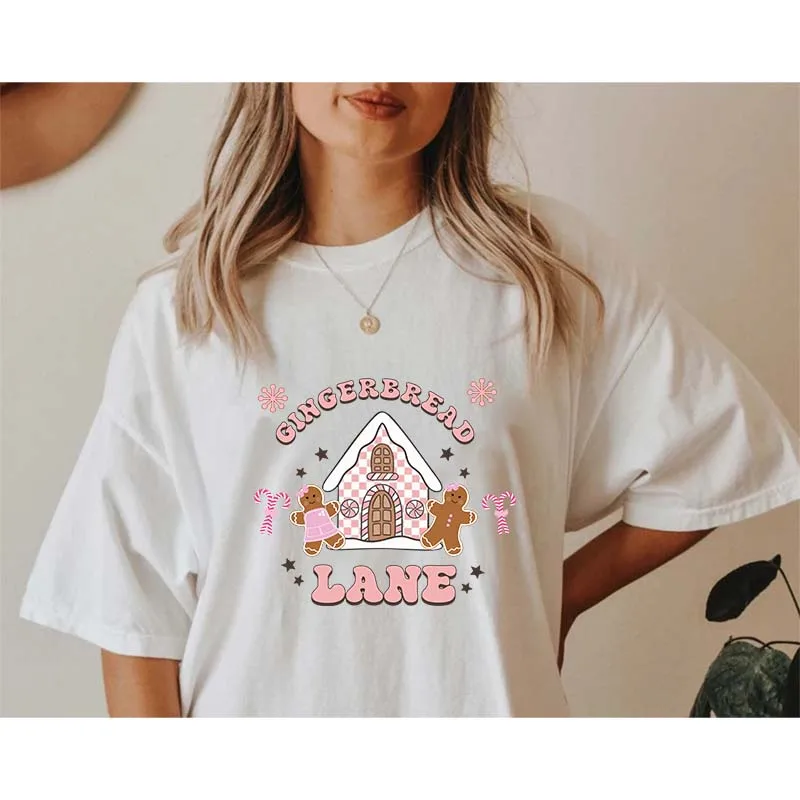 Рождественская железная нашивка с принтом футболки капюшоном серия пряников дом