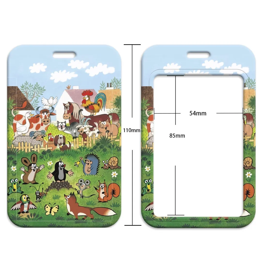 Брелок LX1316 для ключей мультяшный ремешок на шею в форме Крота держатель ID