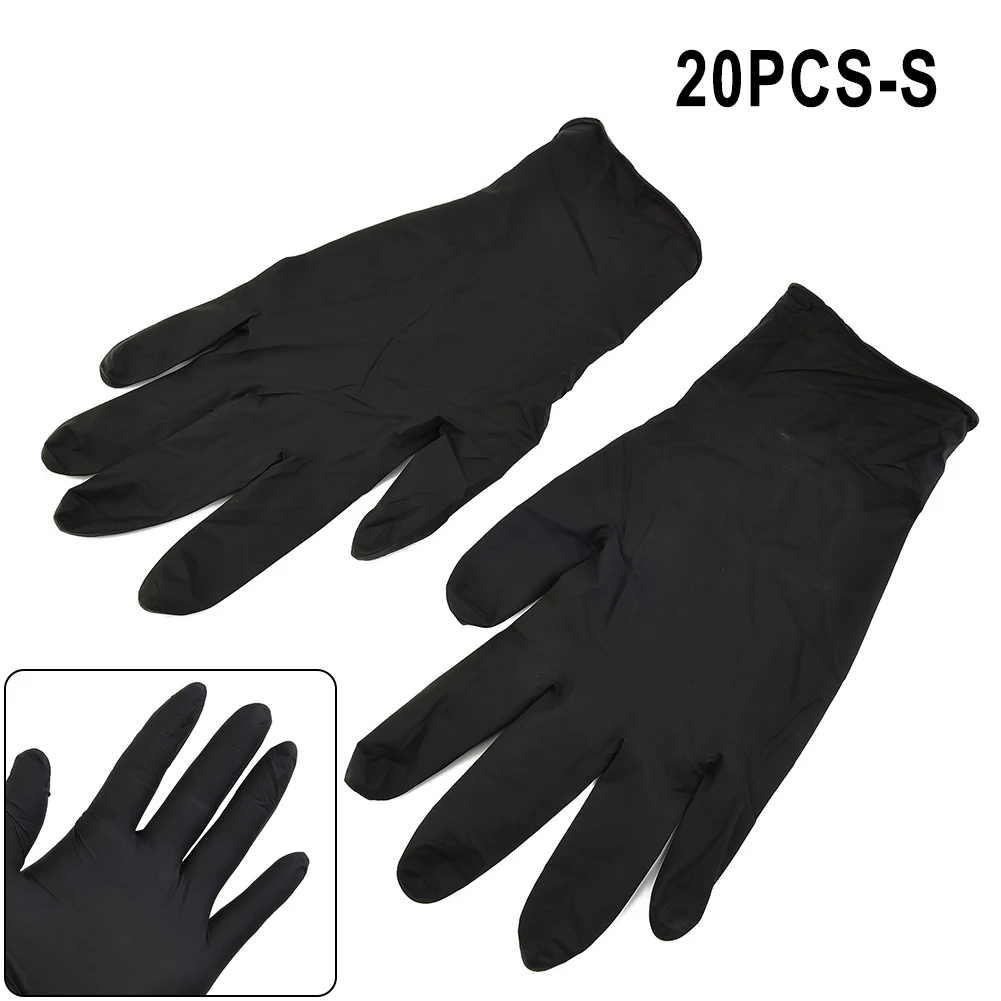 

20pcs Pure Nitrile Gloves Protective Gloves For Home Household Laboratory Cleaning Gloves Kitchen Accessories Baking Tool