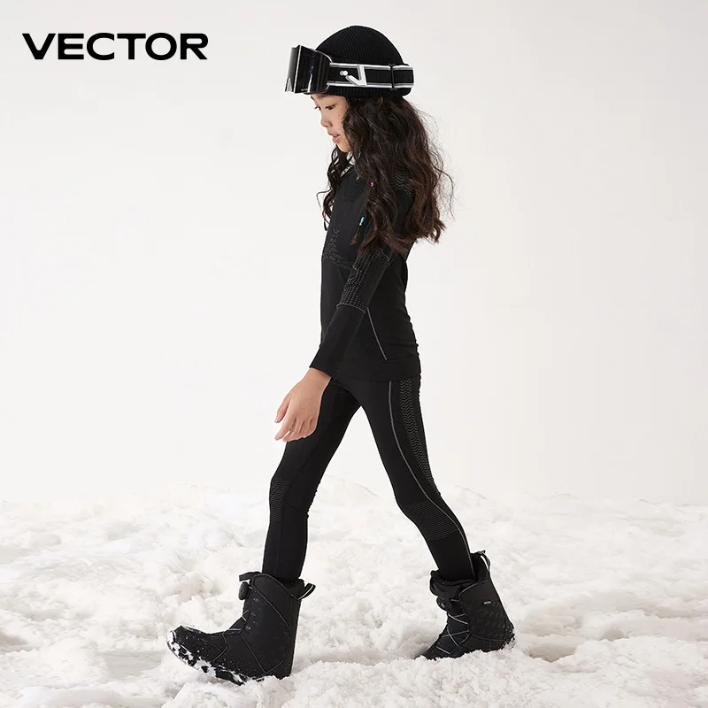 Комплекты термобелья VECTOR для детей (мальчиков и девочек) для катания на лыжах, быстросохнущие спортивные костюмы, футболки и куртки для фитнеса и тренировок (art.: 3920d901fa2a3) - 3920d901fa2a3
