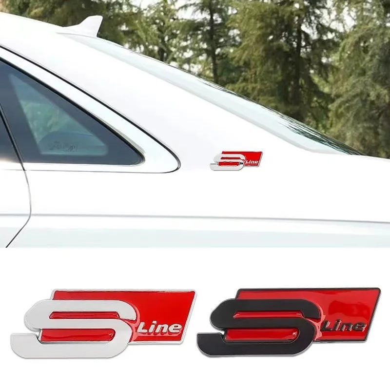 

Металлический автомобильный 3d-стикер для Audi Sline A3 A4L A5 A6L A7 A8L Q2L Q3 Q5L