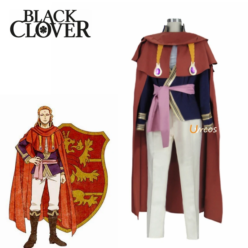 

Black Clover Fuegoreon Vermilion Cosplay Costume Outfit Uniform Made For Halloween Christmas