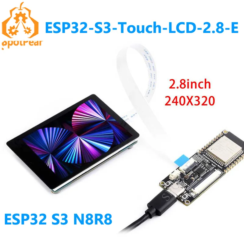 ESP32 S3 N8R8 и ST7789 2 8 дюймовый ЖК-комплект пленный сенсорный дисплей 240x320