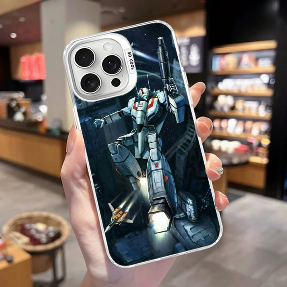 Чехол для телефона R-Robotechs Macross iPhone 16 15 14 13 12 11 Pro Max X XR XSMAX матовая противоударная