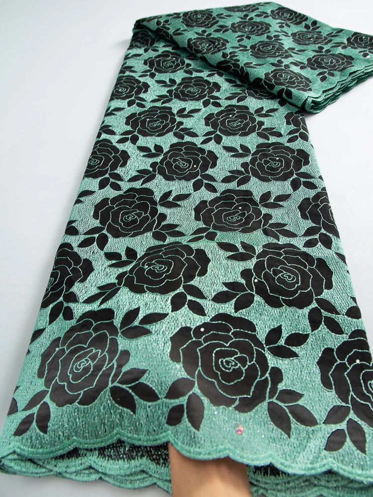 Африканская швейцарская вышивка Kalume кружевная ткань вуаль кружево в Швейцарии