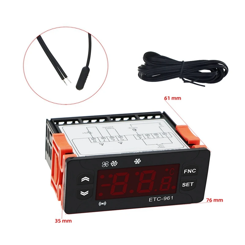 Фоторегулятор температуры и влажности 220 В датчик NTC