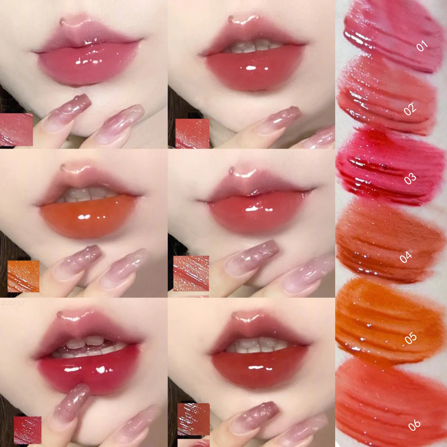 

Mirror Water-light Lip Glaze Moisturizing Waterproof Lip Gloss Lasting Liquid Lipstick Lip Tint Korean Makeup Maquillage