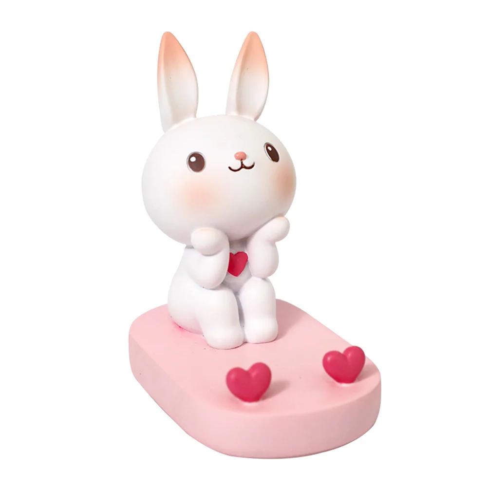 

Stand Holder Desktop Cute Rabbit Cellphone Desk Cell Support Bunny Animal Mobile Tablet Bracket Rack Mount Table Cradle Things