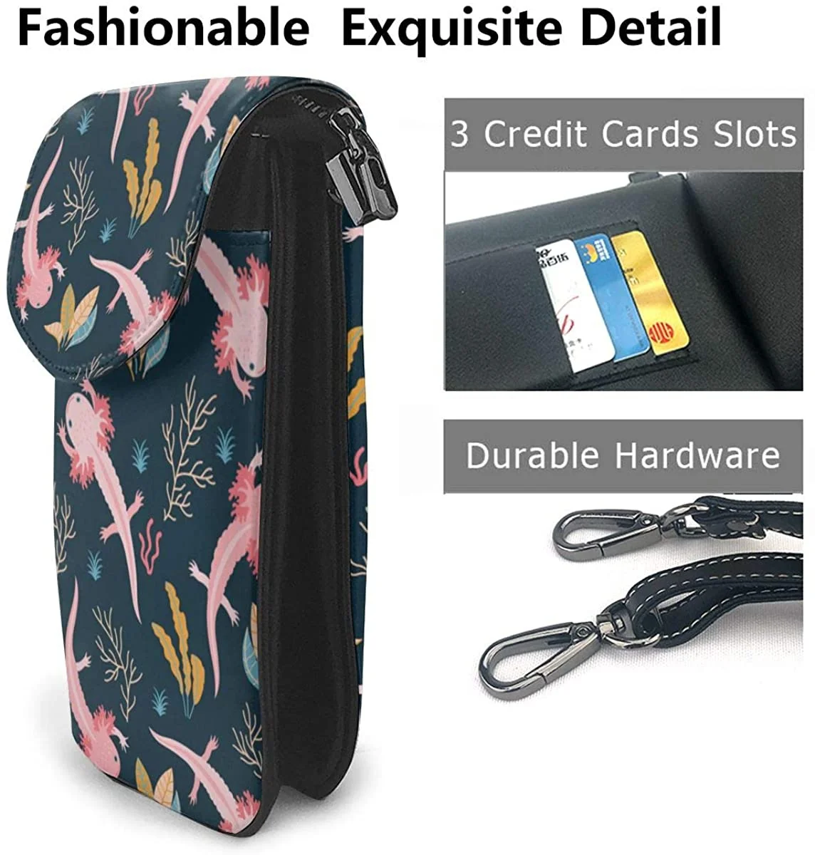 Рисунок 2 - Новый розовый кожаный кошелек для телефона Axolotl