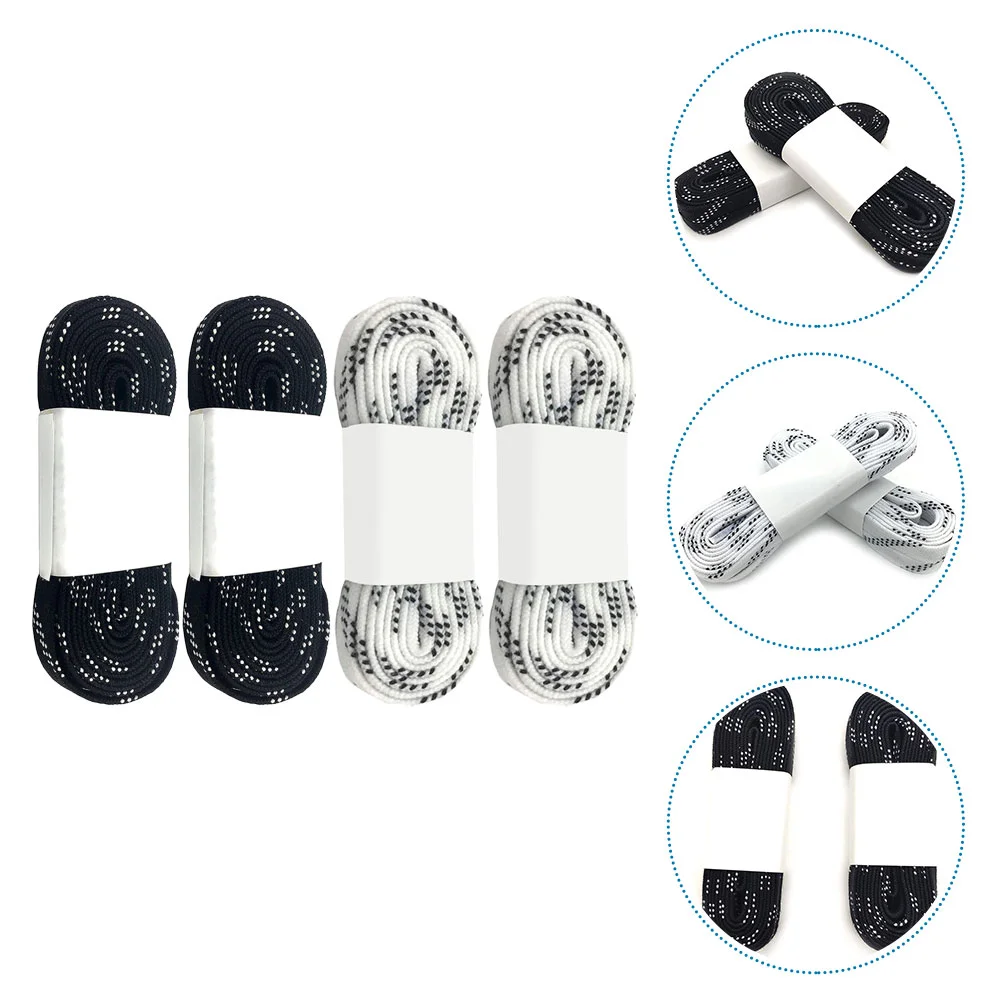 

2 Pairs Wear-resistant Shoelaces Ski Shoelaces Skates Shoelaces Sports Shoelaces for Sports Skiing Outdoor