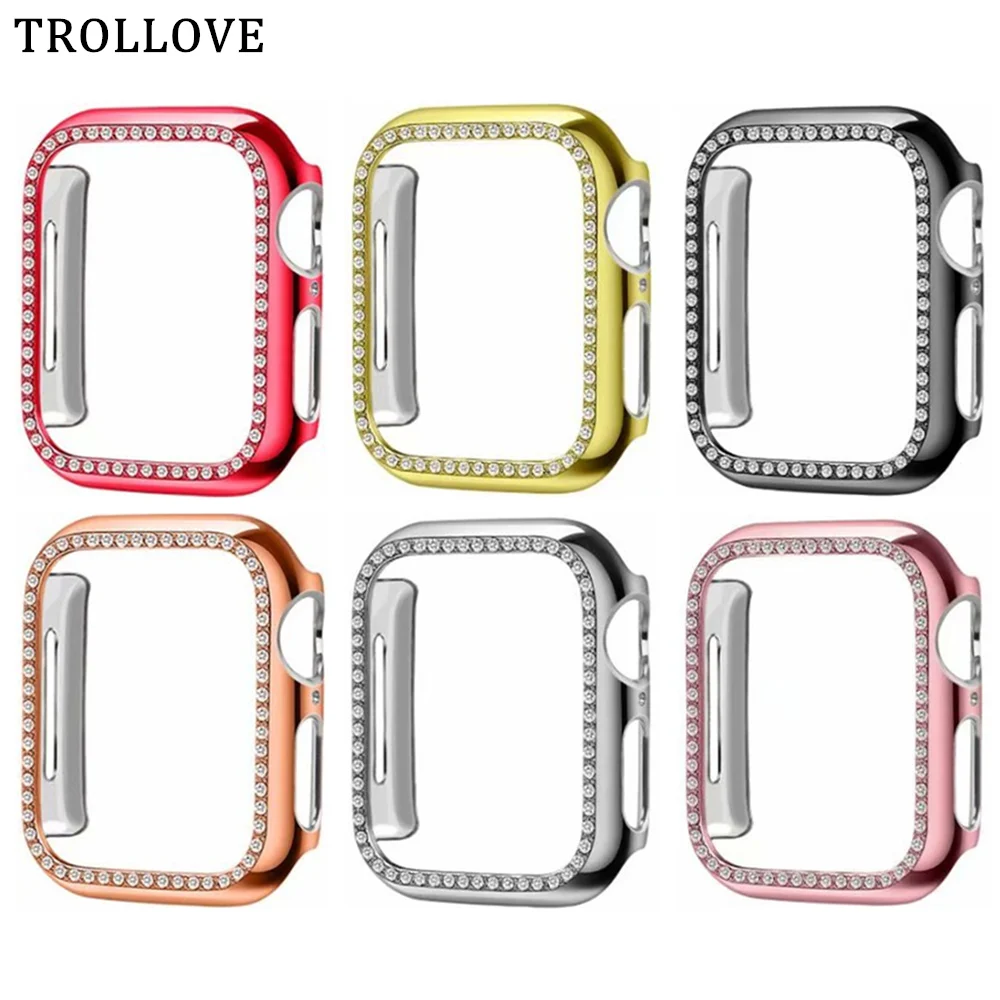 Чехол для Apple Watch Series 3 4 7 5 PC тонкий чехол iWatch защитная пластиковая рамка 40 мм 44 45 42