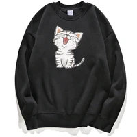 kawaii cat pet lover cute cats hoodie sweatshirts men sweatshirt jumper hoody hoodies streetwear winter autumn pullover crewneck