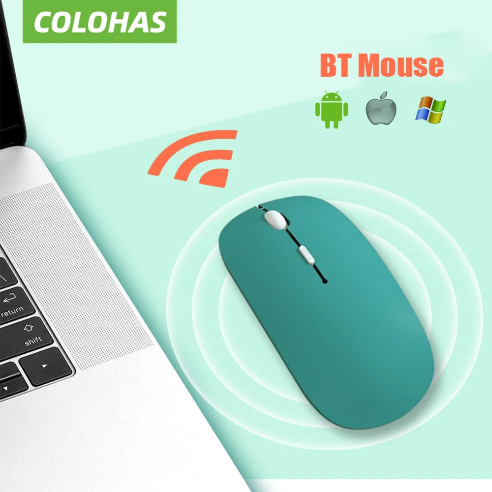 

Беспроводная мышь Bluetooth, бесшумная мышь для ноутбука, ПК, мини ультра-тонкая однорежимная батарея, бесшумная мышь, мыши, аксессуары для ноутбуков