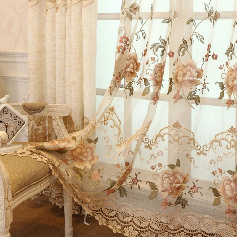 

Бархатные шторы с вышивкой для гостиной, спальни