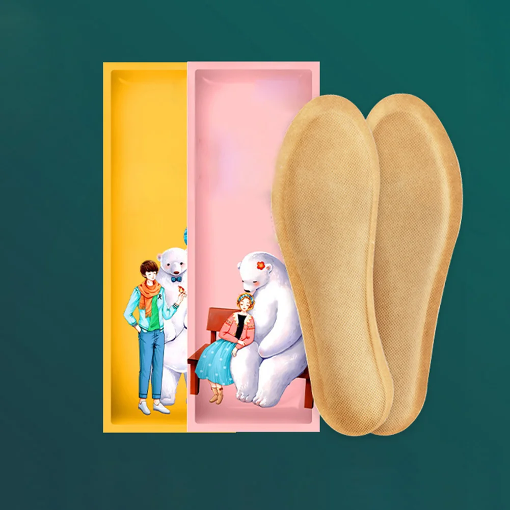 5Pairs Self-heating Shoe Insoles Foot Warmer Sticker Lasting Heat Patch Winter Keep Body Warm Paste Shoes Pads Foot Care Tool