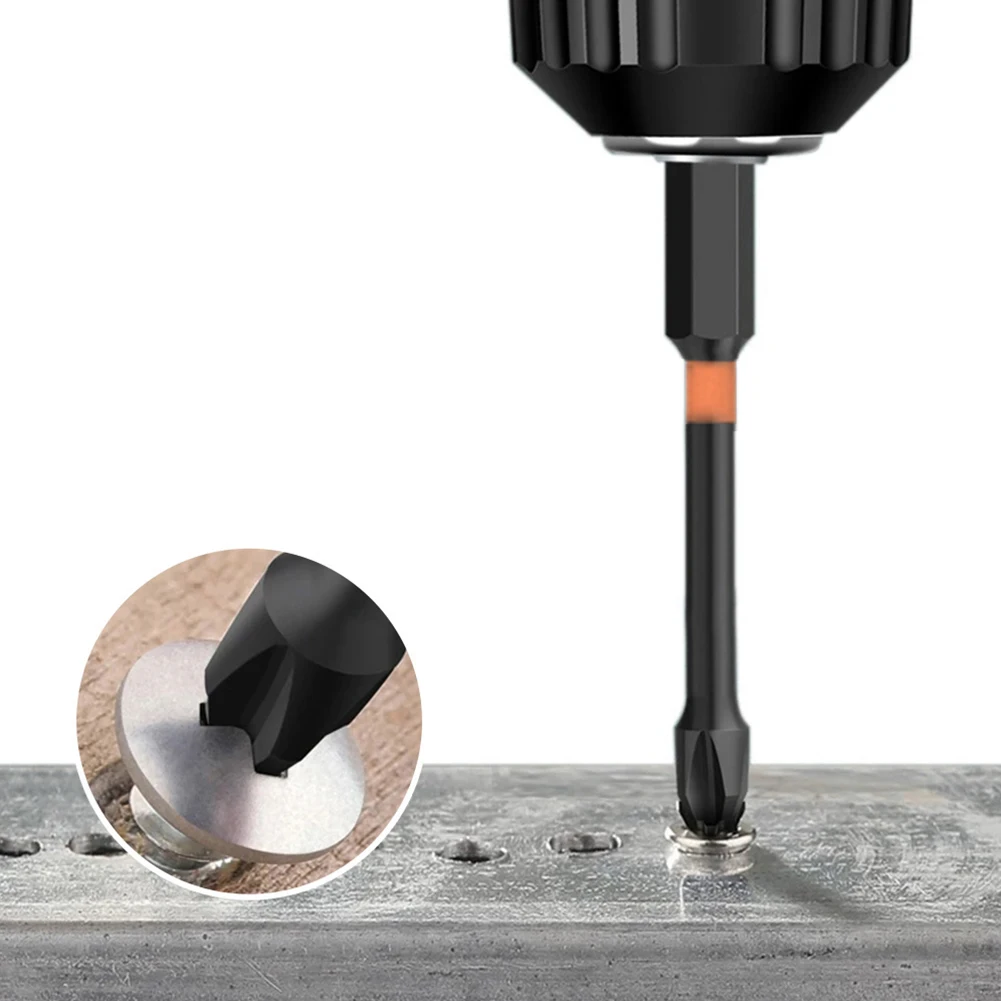 

5pcs 25 50 70 90 150mm PH2 Impact Screwdriver Bit 1/4 Inch Hex Shank Anti Slip Magnetic Alloy Steel Cross Screwdriver Bit