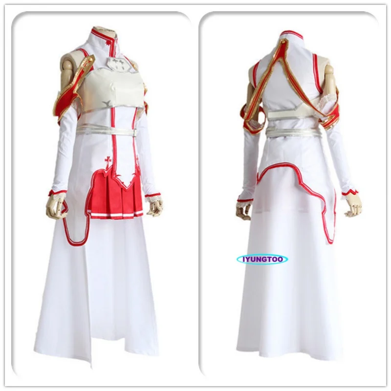 

Sword Art Online Cosplay Costume Asuna Yuuki Cloth Set Women Cosplay Costumes