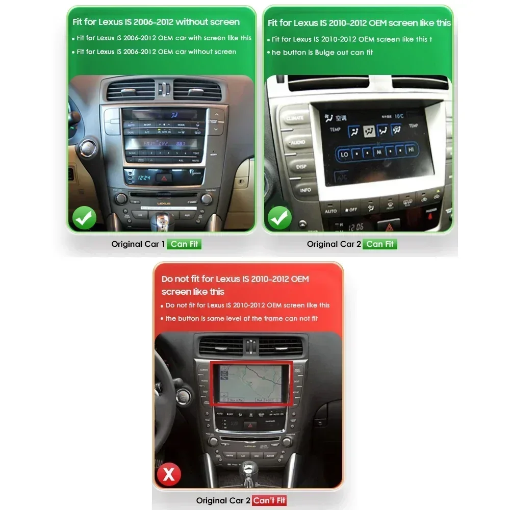 Фото Hizpo 8-ядерный DSP автомобильный мультимедийный плеер для Lexus IS250 IS300 IS200 IS220 IS350 Carplay 4G авторадио RDS GPS интеллектуальные системы №3