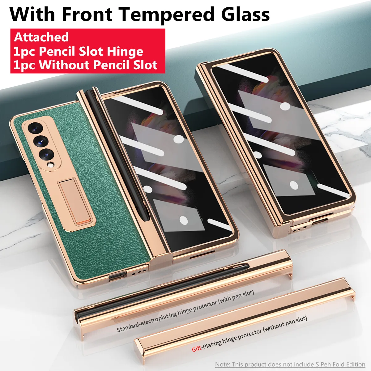 

2 шт., защитный чехол с петлями для карандашей и передним экраном