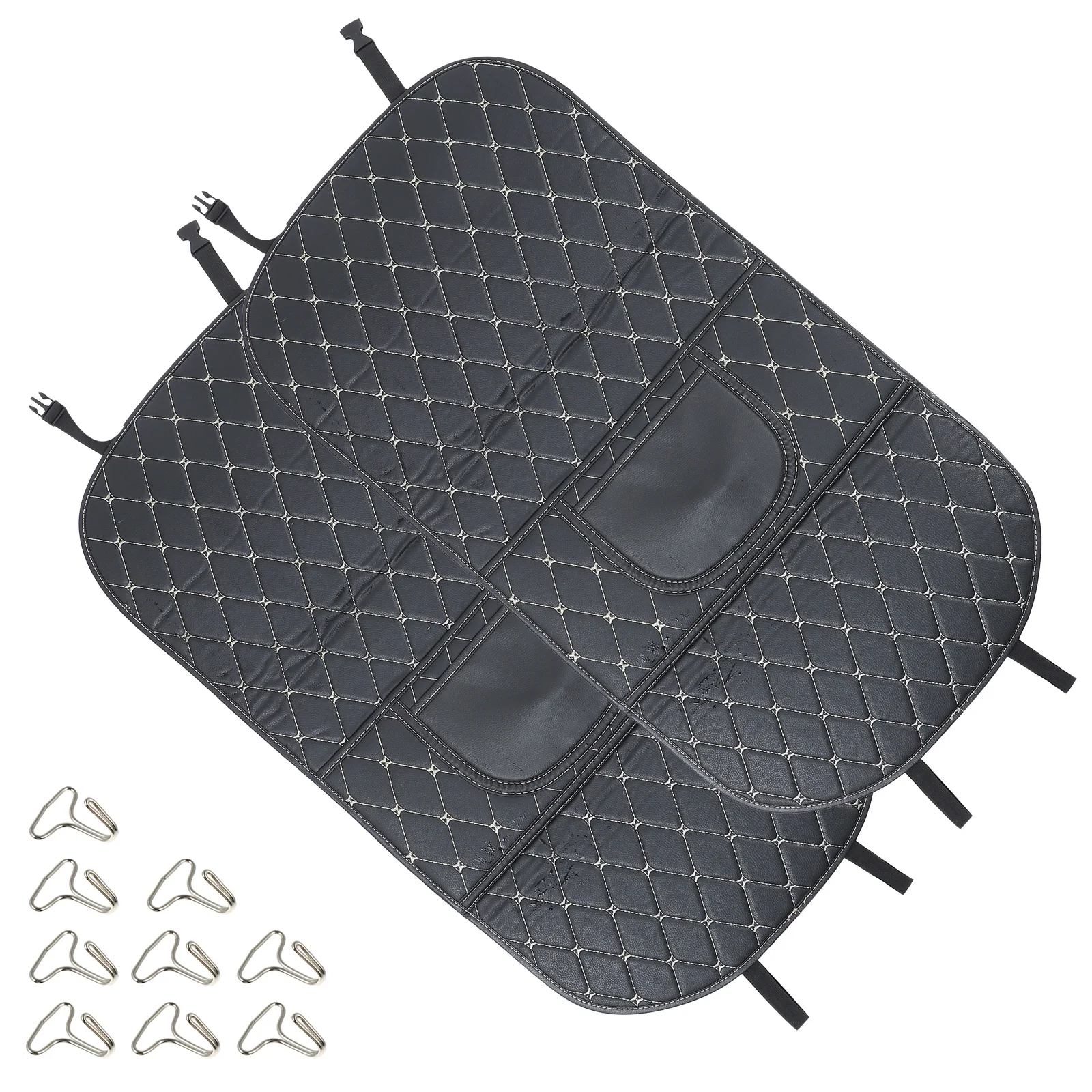 

2 Pcs Floor Mats Kids Car Kick Protector Cover Seat Back Protector Kick Mat Car Protector Car Back Covers Pad Seat Kick