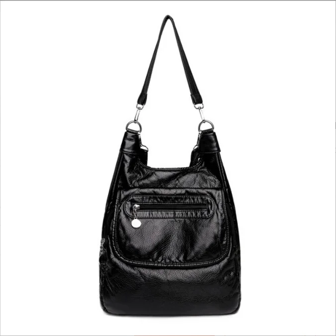 

2022 New PU Backpacks Male Mochilas Shoulder Schoolbag For Teenagers