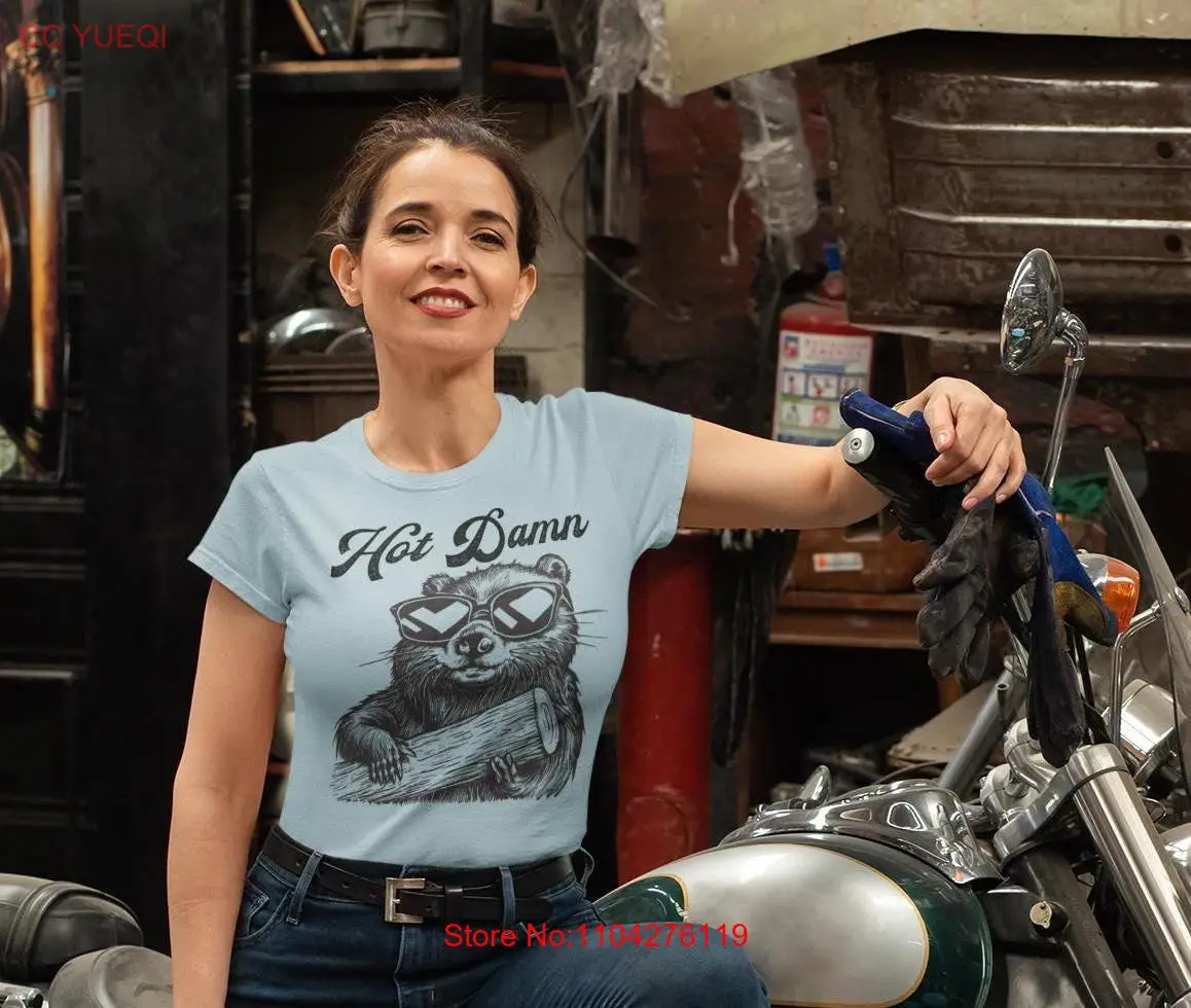 Футболка Hot Damn милая повседневная футболка с изображением каламбур забавная