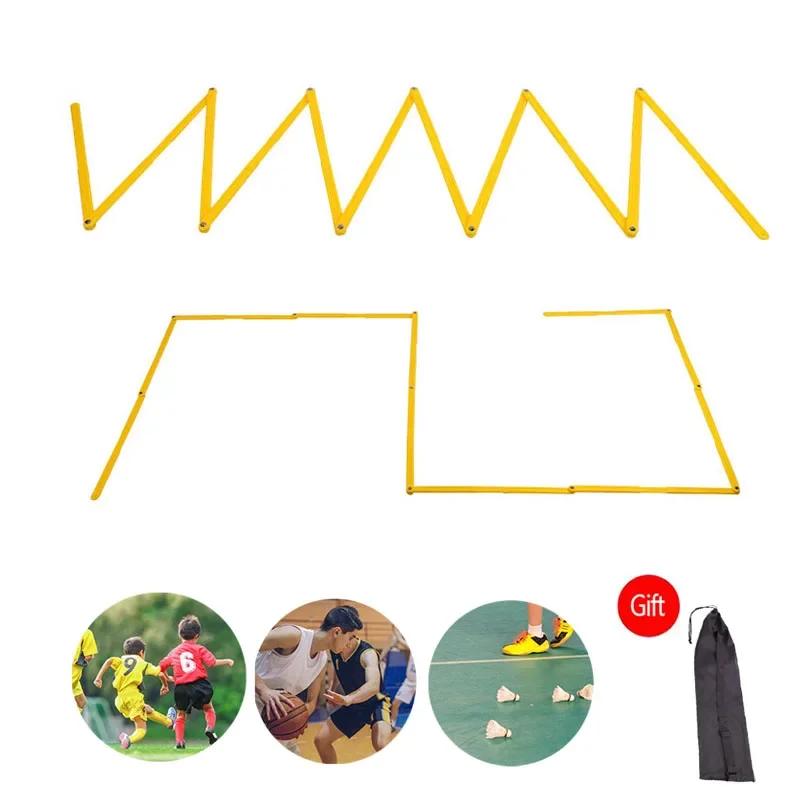 Спортивная Гибкая лестница регулируемая для футбола тренировочная скорости