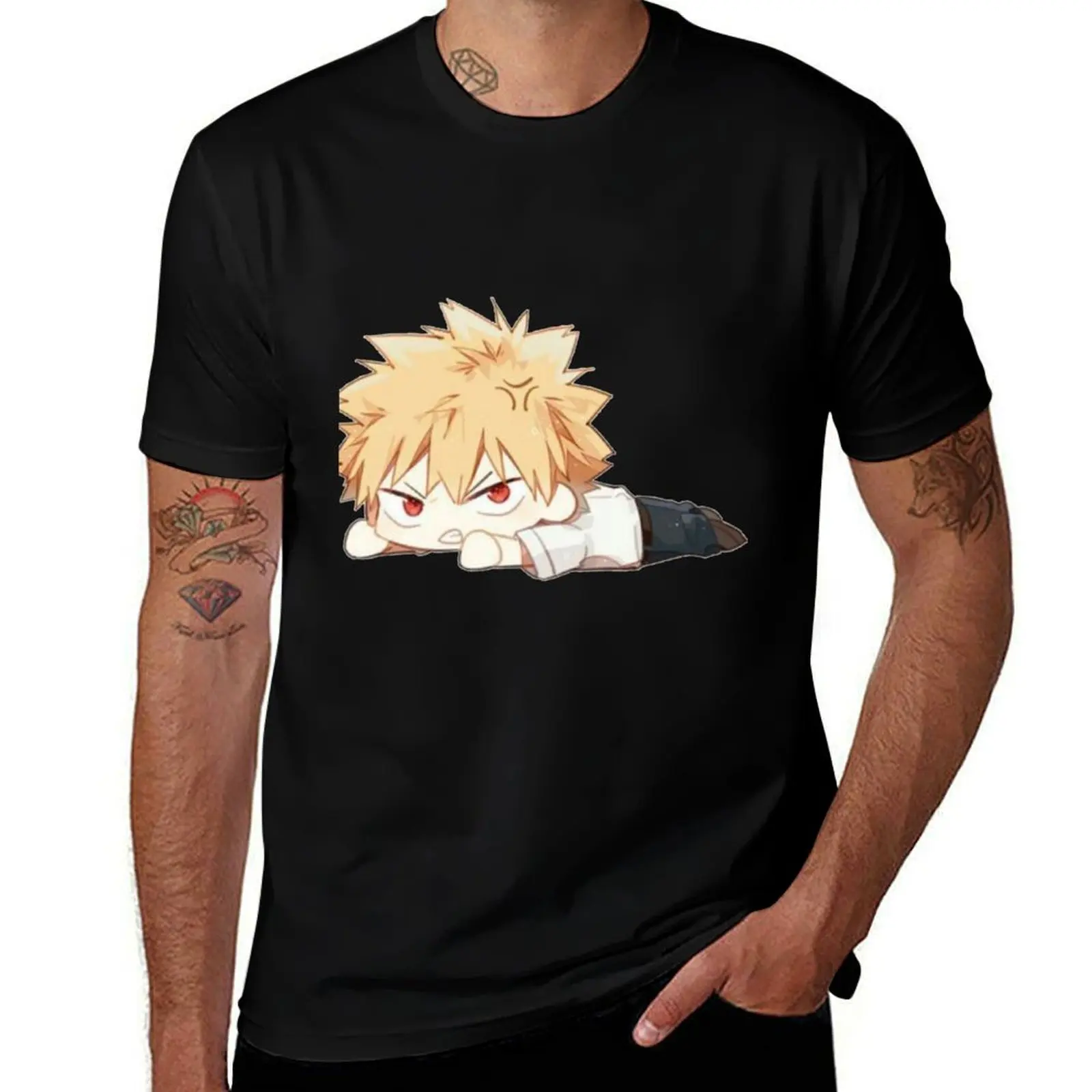 Фото Футболка Cute Bakugou Katsuki Chibi - BNHA с принтом в городском стиле №1