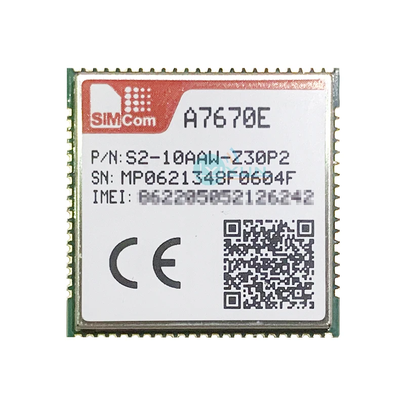 

SIMCOM A7670E LTE Cat 1 module Europe Korea LTE- FDD B1/B3/B5/B7/B8/B20 GSM 900/1800MHz compatible with SIM7000 SIM7070 series
