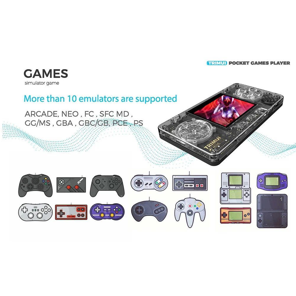 

Портативная игровая консоль Trimui Model S, 2,0 дюйма, 600 мАч, 15000 + 32 ГБ