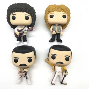 Original queens-rocks roger Taylor/brian may /FREDDIE MERCURY band model toy vinyl figure no box
