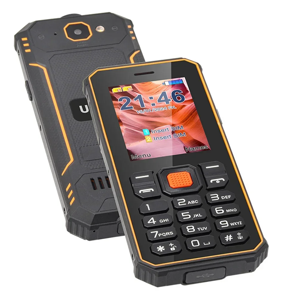 Фото Смартфон UNIWA S2 упрочненный, 2,4 дюйма, IP68, 2G, аккумулятор 2500 мАч №3
