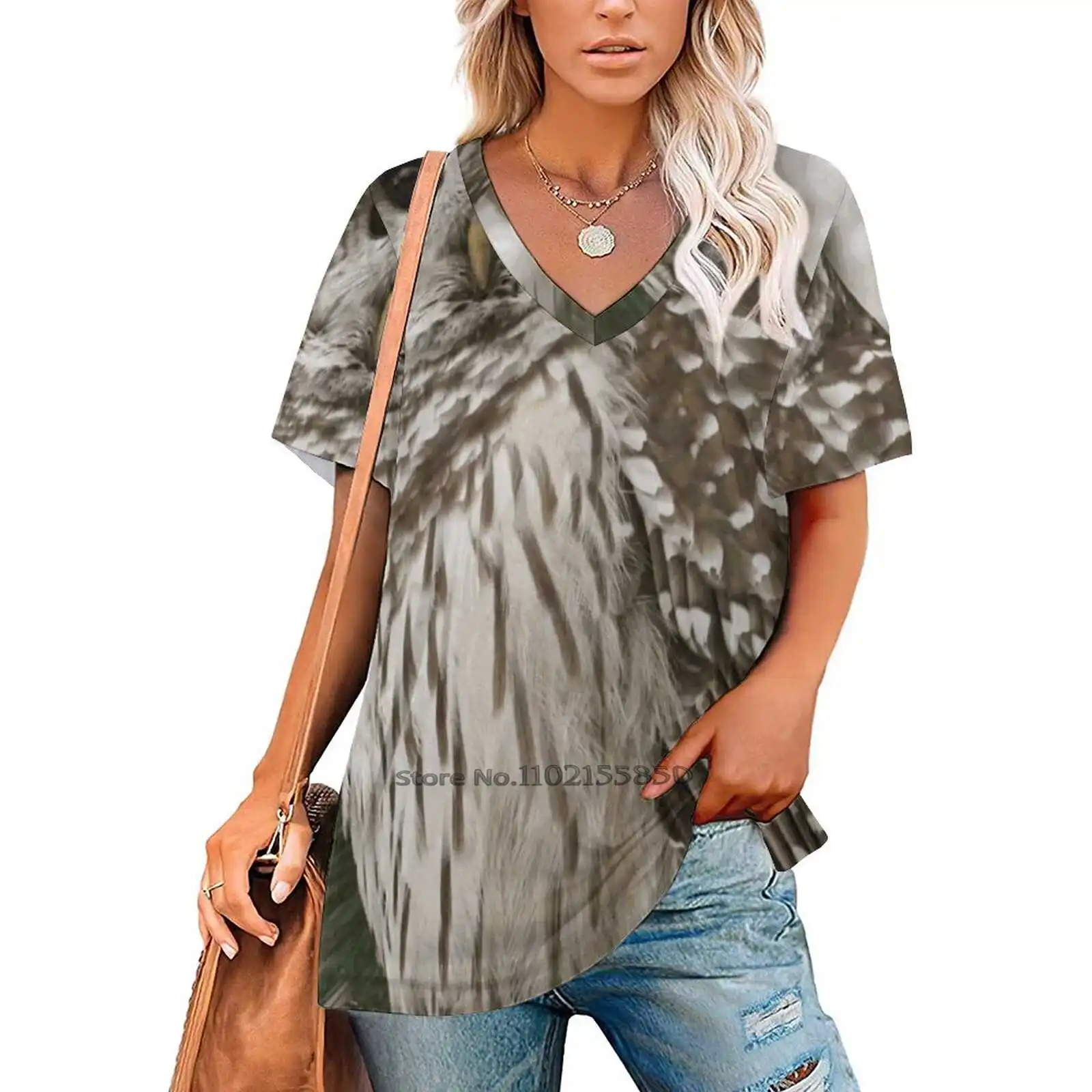 Женская футболка с принтом больших красивых глаз Летние повседневные топы