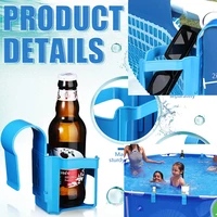 poolside cup holder hanging container hook for above swimming pool side beverage drinks beer storage shelf swimming pool