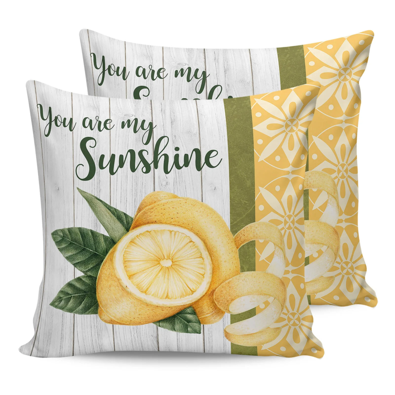 

2PC Pillowcase Summer Lemon Retro Moroccan Sofa Cushion Cover Bedding Dakimakura Pillow Cover House Home Decorative Pillow Cases
