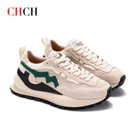 chch comfortable womens shoes with elastic thick bottom non slip breathable sport mountaineering casual height increasing shoes