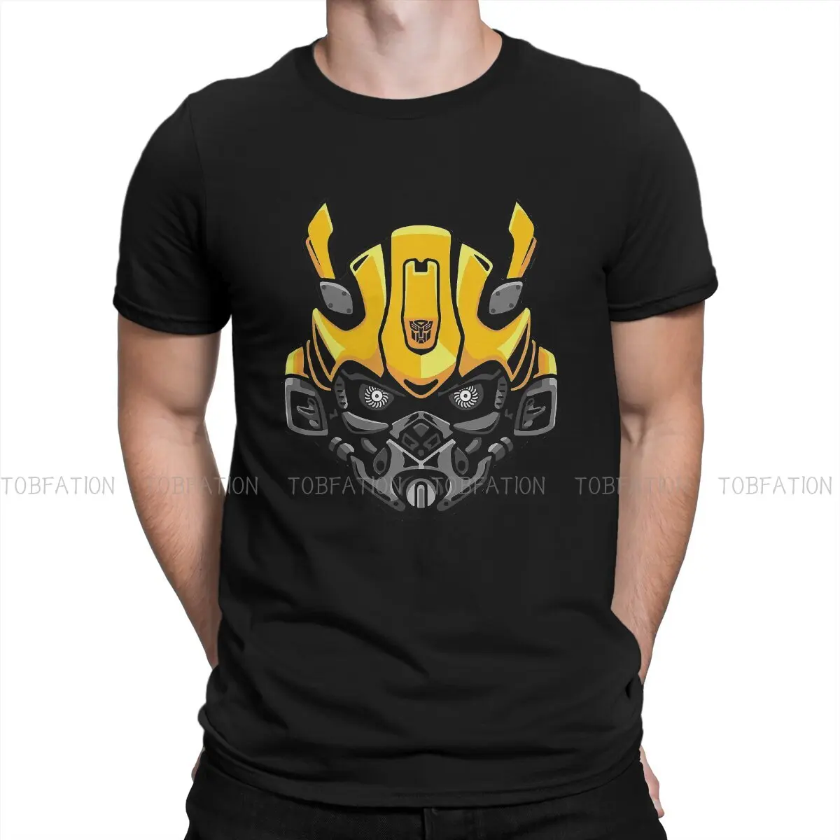 

Transformers Car Robot Crewneck TShirts Bumblebee Print Men's T Shirt Hipster Clothing 6XL