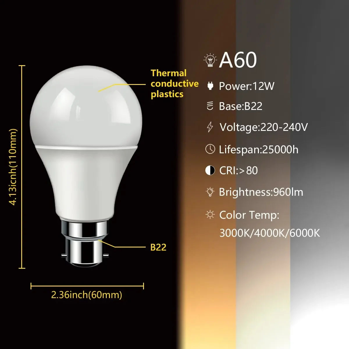 1PCS Factory Direct LED Bulb Lamps 9W -18W E27 AC220V 240V B22 Bubble Ball for Living Room Bedroom Indoor Lighting