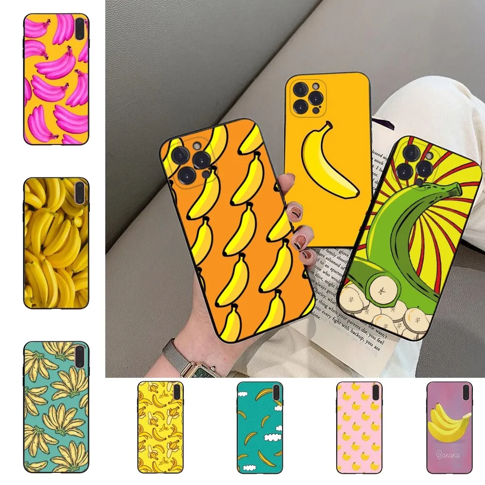 

Fruit Banana Phone Case For iPhone 14 11 12 13 Mini Pro XS Max Cover 6 7 8 Plus X XR SE 2020 Funda Shell