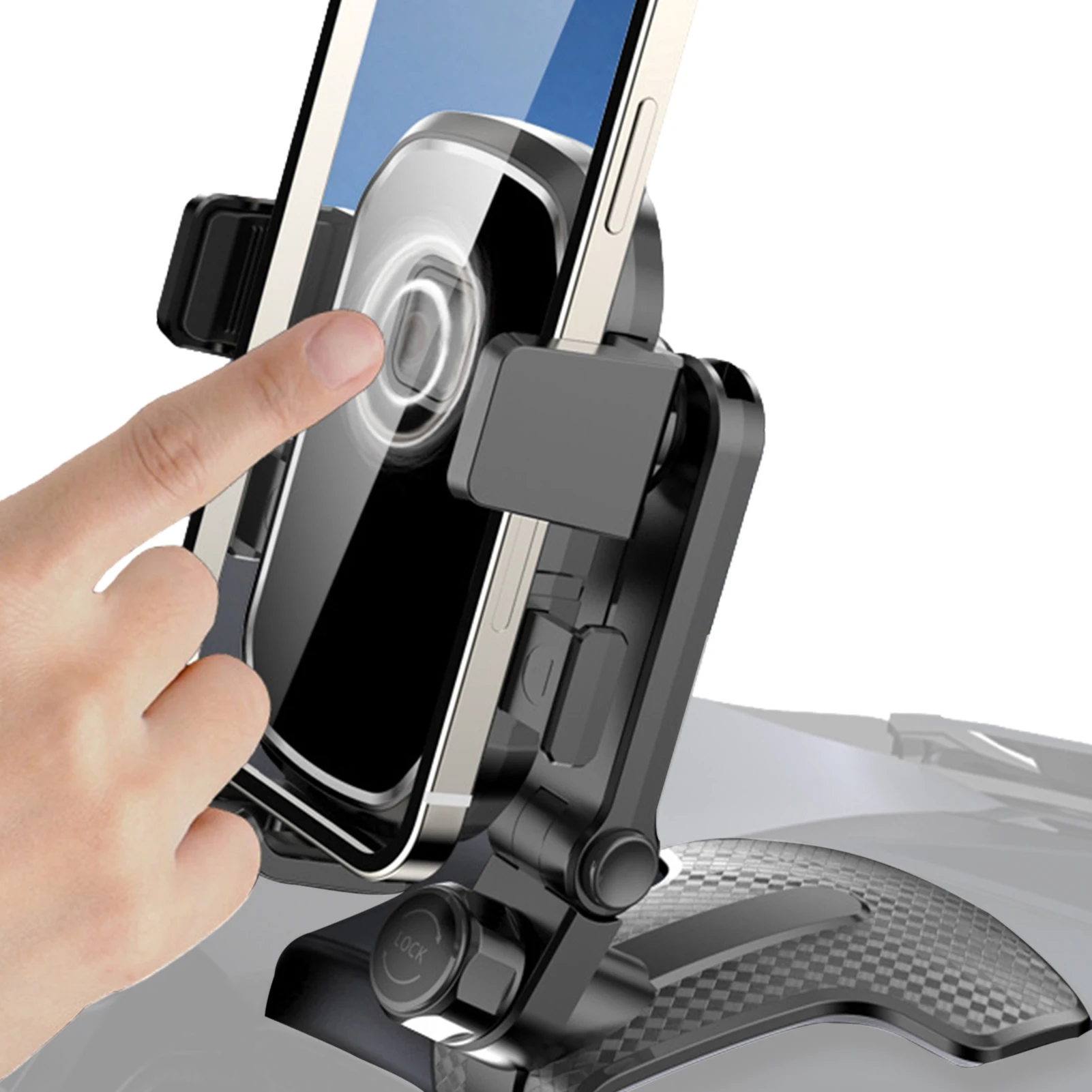 

Car Phone Holder Mount Cell Phone Holder For Car Hands Free Clamp Cradle Suitable For Car Dashboard/Windshield/Vent Car Phone