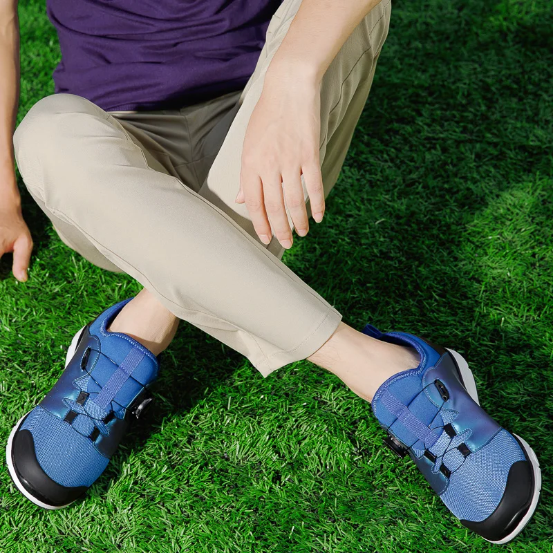 Professional Men's Golf Shoes Women's Golf Shoes Outdoor Grass Sports Non-slip Quick Lace-up Golf Training Shoes Plus Size 36-46