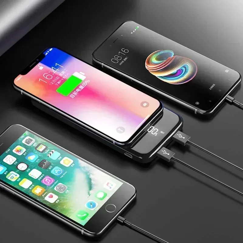 Портативное зарядное устройство Power Bank 50000 мАч внешний аккумулятор для iPhone и Android